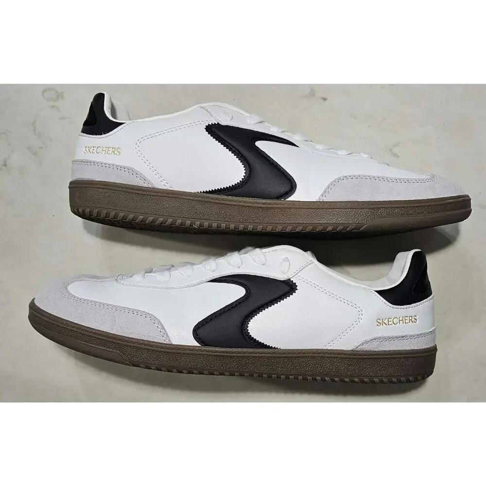 Skechers Hotshot Pyke 254150 White Black Men's Size 10.5 Sneakers